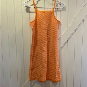 Girls Zara Vibrant Orange & Pink Spaghetti Strap Dress, Sz 13-14